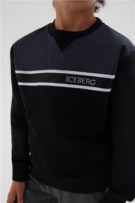 Iceberg Erkek Çocuk Siyah Sweatshirt