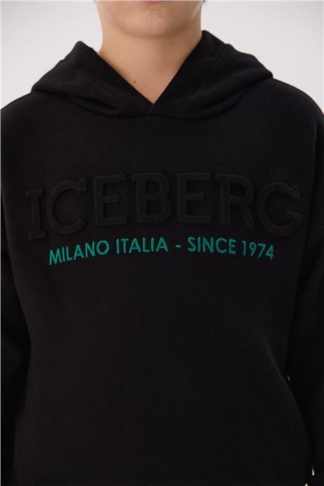 Iceberg Erkek Çocuk Siyah Sweatshirt