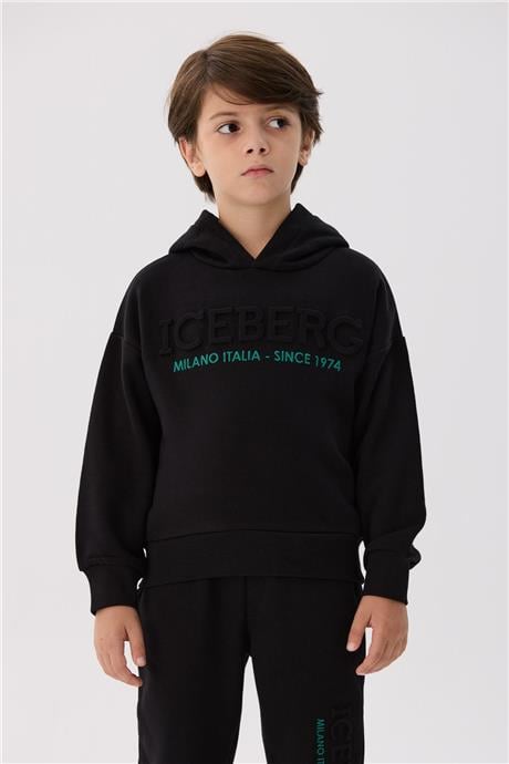 Iceberg Erkek Çocuk Siyah Sweatshirt