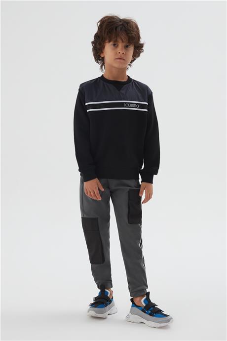 Iceberg Erkek Çocuk Siyah Sweatshirt