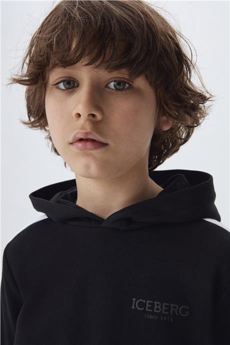 Iceberg Erkek Çocuk Siyah Sweatshirt