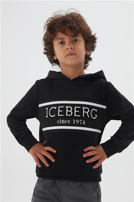 Iceberg Erkek Çocuk Siyah Sweatshirt