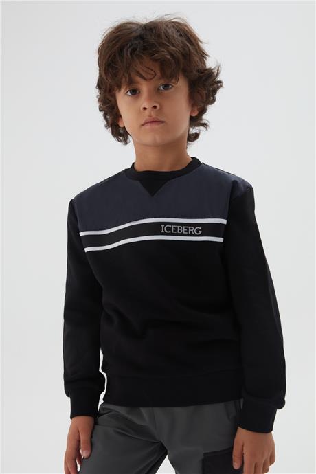 Iceberg Erkek Çocuk Siyah Sweatshirt