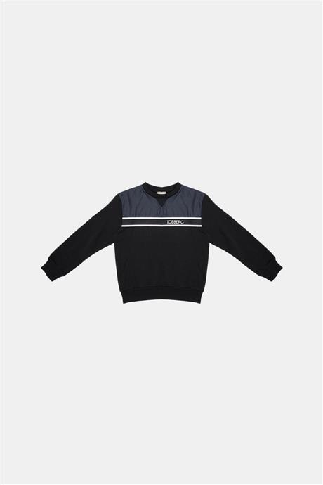 Iceberg Erkek Çocuk Siyah Sweatshirt
