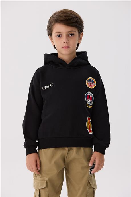 Iceberg Erkek Çocuk Siyah Sweatshirt