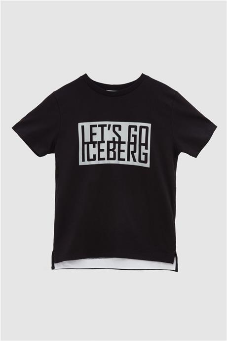 Iceberg Erkek Çocuk Siyah T-Shirt