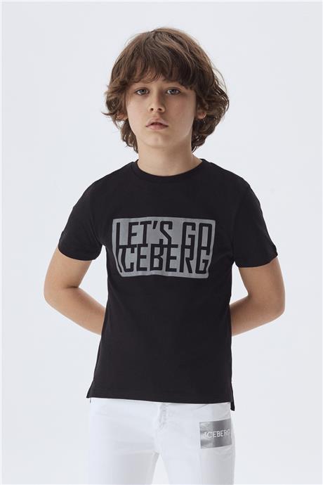 Iceberg Erkek Çocuk Siyah T-Shirt