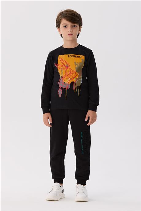 Iceberg Erkek Çocuk Siyah T-Shirt