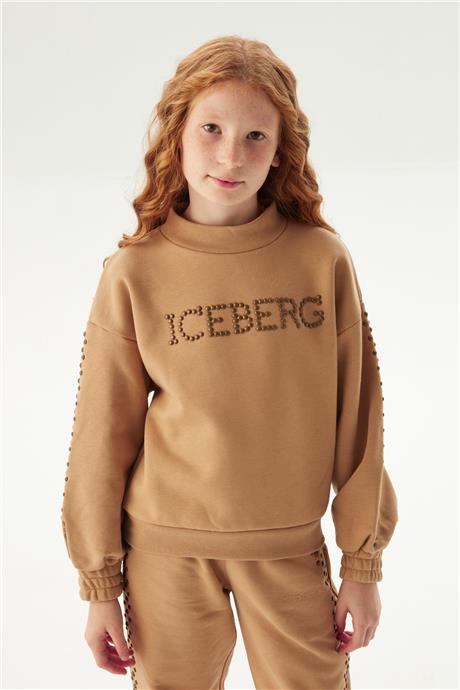 Iceberg Kız Çocuk Açık Kahve Sweatshirt