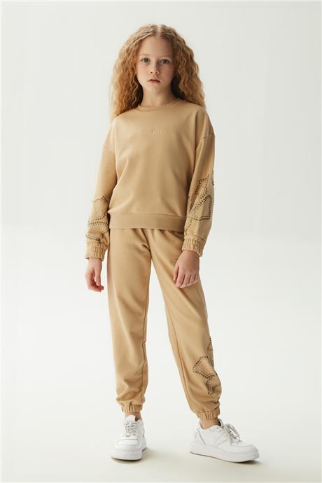 Iceberg Kız Çocuk Açık Kahve Sweatshirt