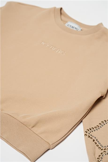 Iceberg Kız Çocuk Açık Kahve Sweatshirt
