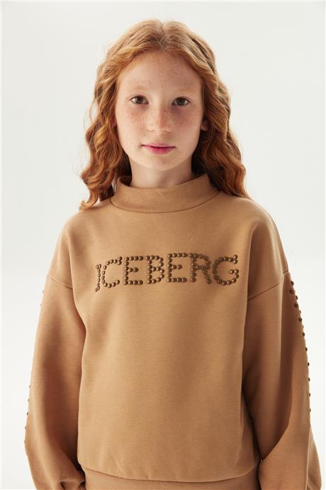 Iceberg Kız Çocuk Açık Kahve Sweatshirt
