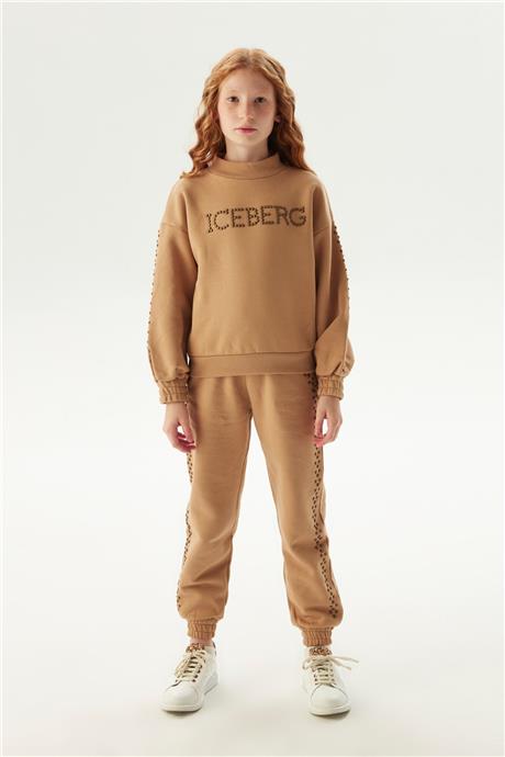Iceberg Kız Çocuk Açık Kahve Sweatshirt