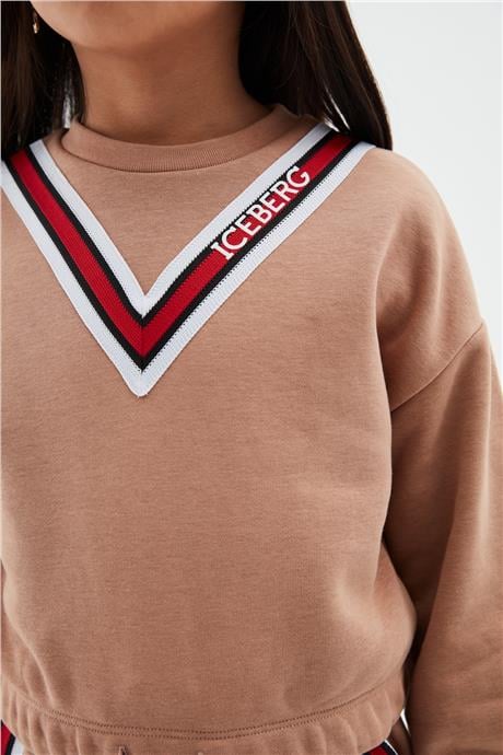 Iceberg Kız Çocuk Açık Kahve Sweatshirt