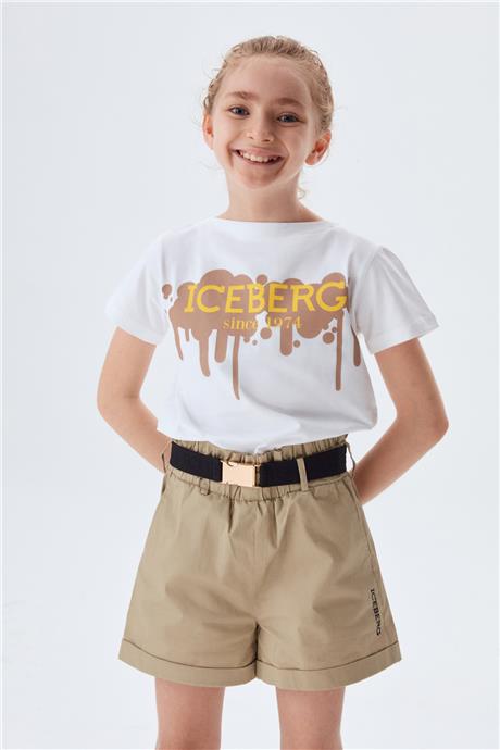 Iceberg Kız Çocuk Bej Şort