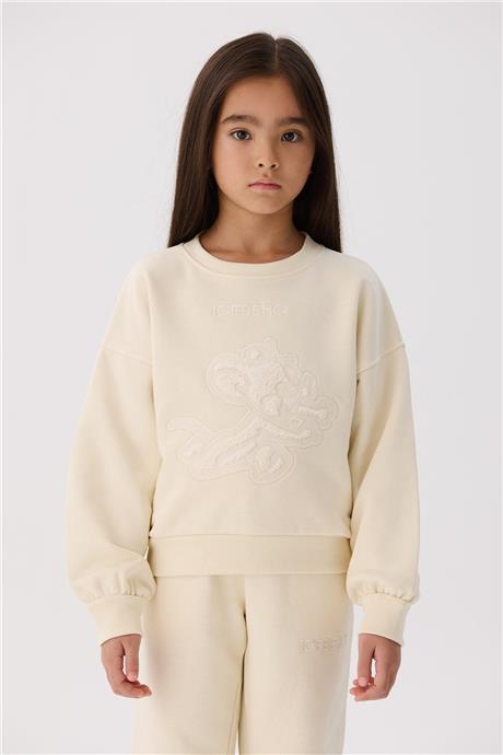 Iceberg Kız Çocuk Bej Sweatshirt