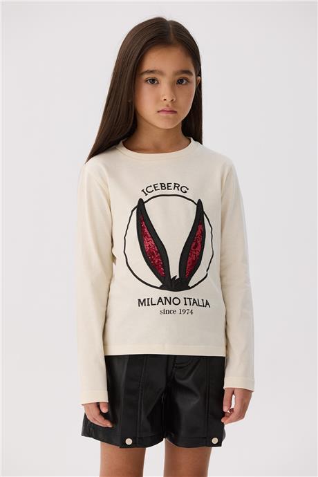 Iceberg Kız Çocuk Bej T-Shirt