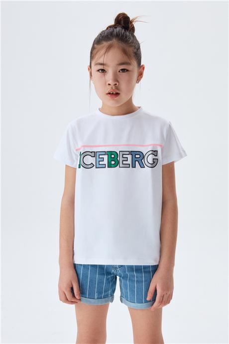 Iceberg Kız Çocuk Beyaz T-Shirt