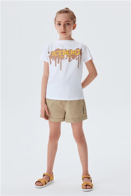 Iceberg Kız Çocuk Beyaz T-Shirt