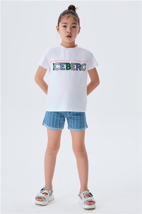 Iceberg Kız Çocuk Beyaz T-Shirt