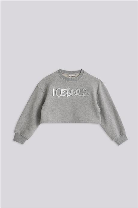 Iceberg Kız Çocuk Gri Melanj SweatshirtIceberg Kız Çocuk Gri Melanj Sweatshirt