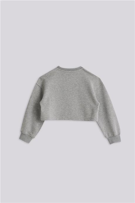 Iceberg Kız Çocuk Gri Melanj SweatshirtIceberg Kız Çocuk Gri Melanj Sweatshirt