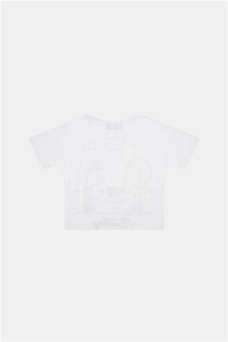 Iceberg Kız Çocuk Kırık Beyaz T-shirt
