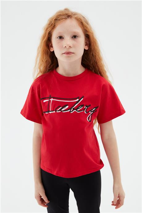 Iceberg Kız Çocuk Kırmızı T-Shirt