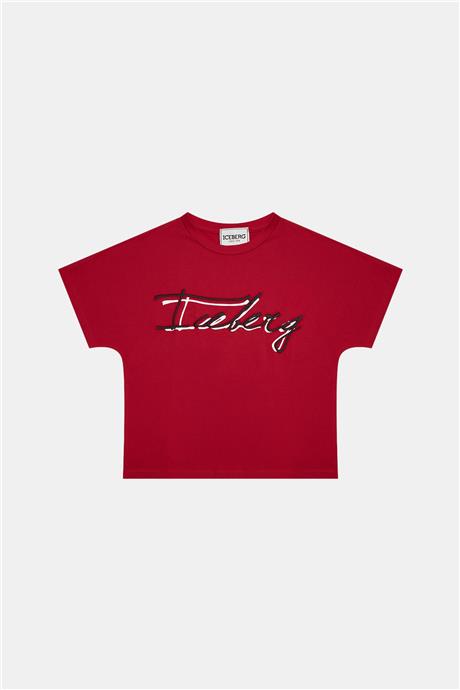 Iceberg Kız Çocuk Kırmızı T-Shirt