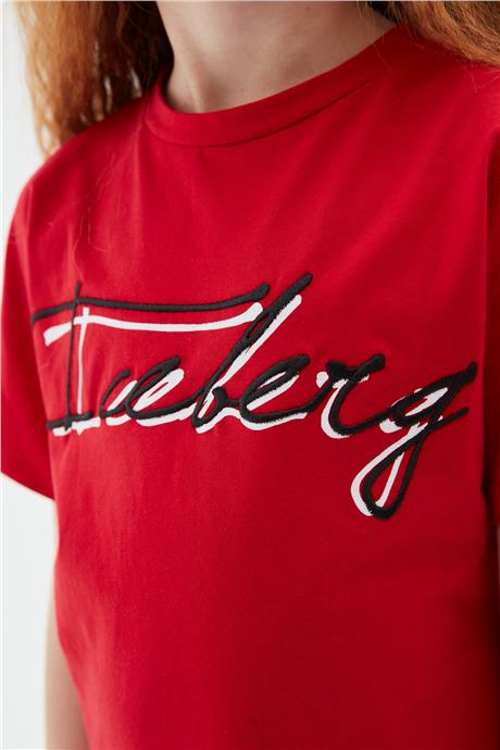 Iceberg Kız Çocuk Kırmızı T-Shirt
