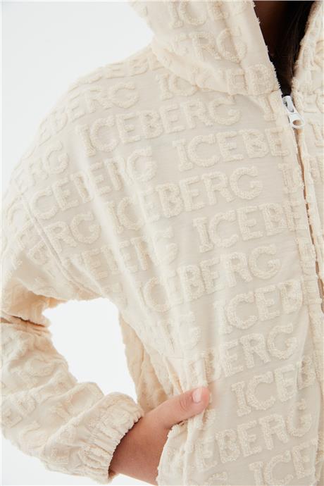 Iceberg Kız Çocuk Krem Sweatshirt