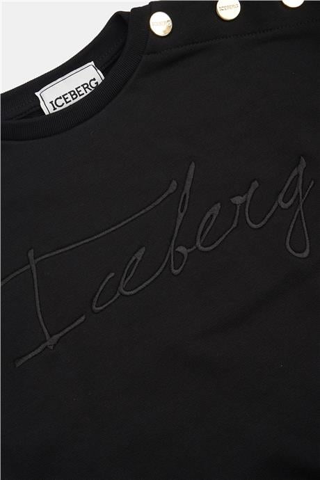 Iceberg Kız Çocuk Siyah Sweatshirt