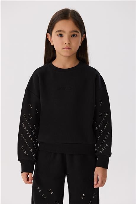 Iceberg Kız Çocuk Siyah Sweatshirt