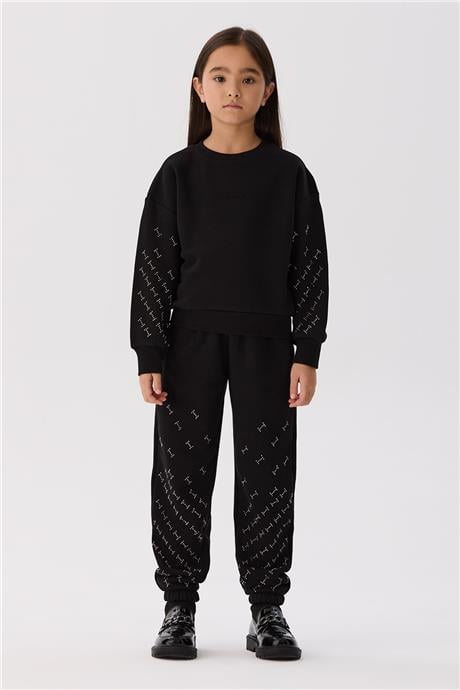 Iceberg Kız Çocuk Siyah Sweatshirt