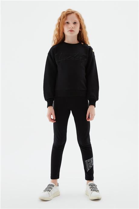 Iceberg Kız Çocuk Siyah Sweatshirt