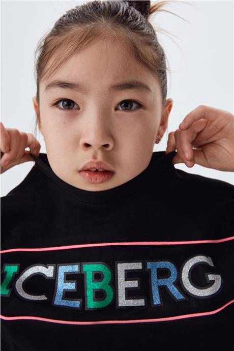 Iceberg Kız Çocuk Siyah Sweatshirt