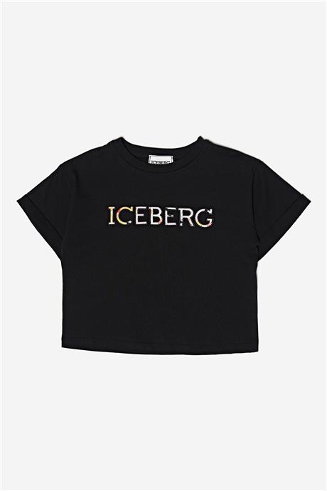 Iceberg Kız Çocuk Siyah T-Shirt