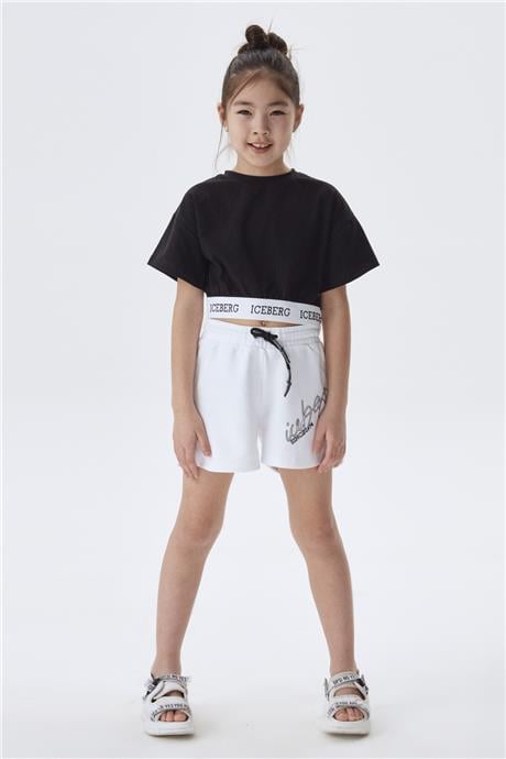 Iceberg Kız Çocuk Siyah T-Shirt