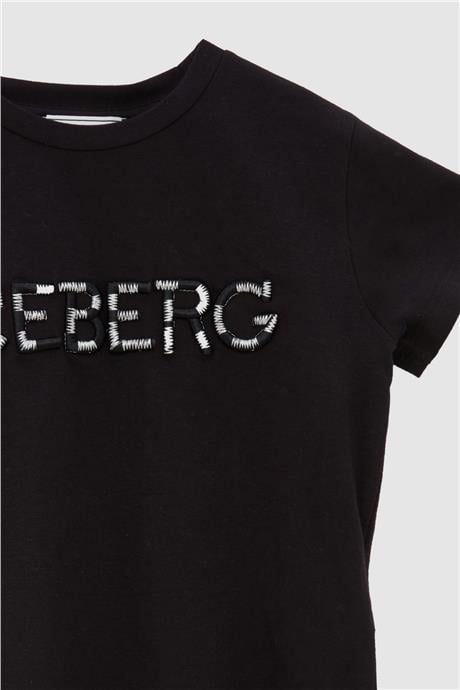 Iceberg Kız Çocuk Siyah T-Shirt