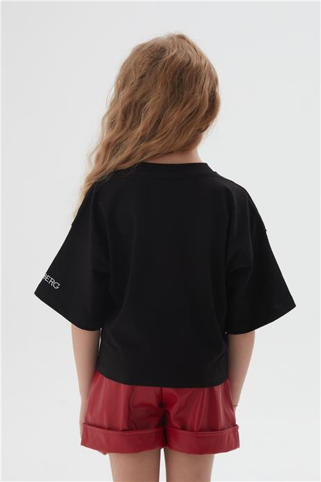 Iceberg Kız Çocuk Siyah T-Shirt