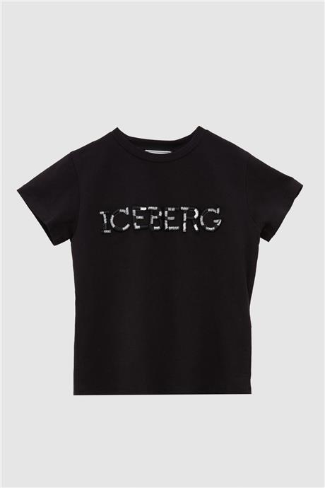Iceberg Kız Çocuk Siyah T-Shirt