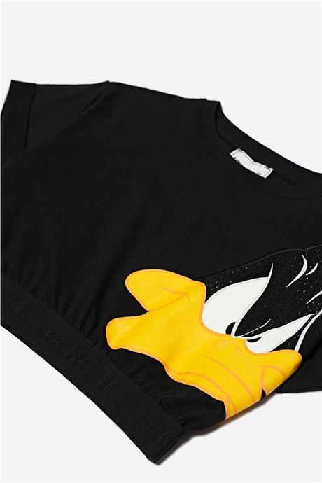 Iceberg Kız Çocuk Siyah T-Shirt
