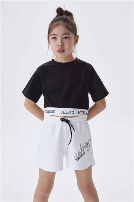 Iceberg Kız Çocuk Siyah T-Shirt