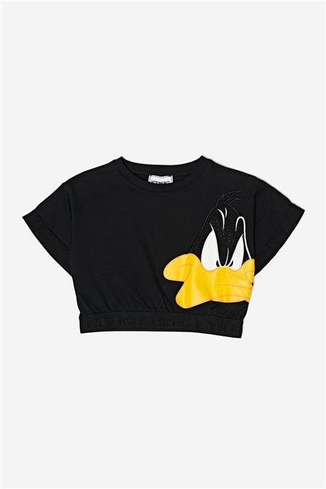 Iceberg Kız Çocuk Siyah T-Shirt