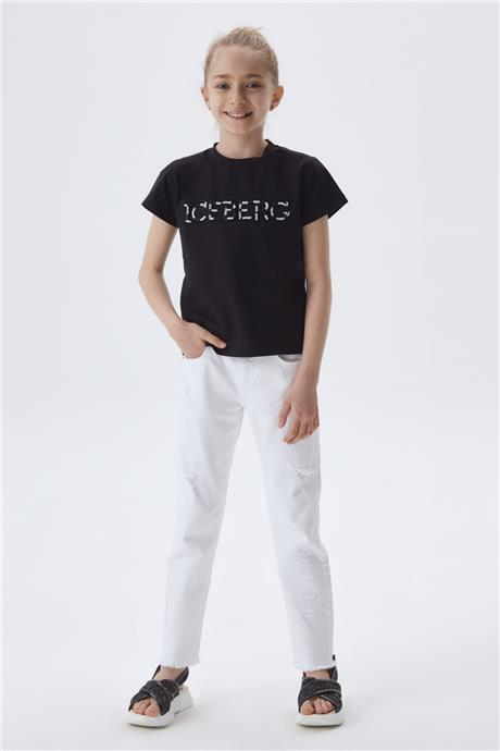 Iceberg Kız Çocuk Siyah T-Shirt