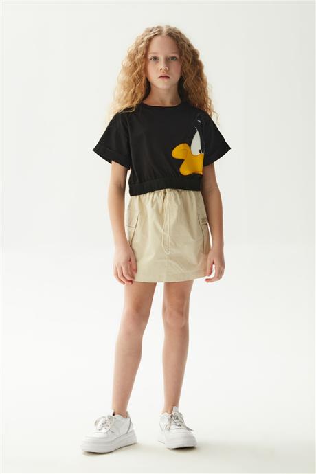 Iceberg Kız Çocuk Siyah T-Shirt