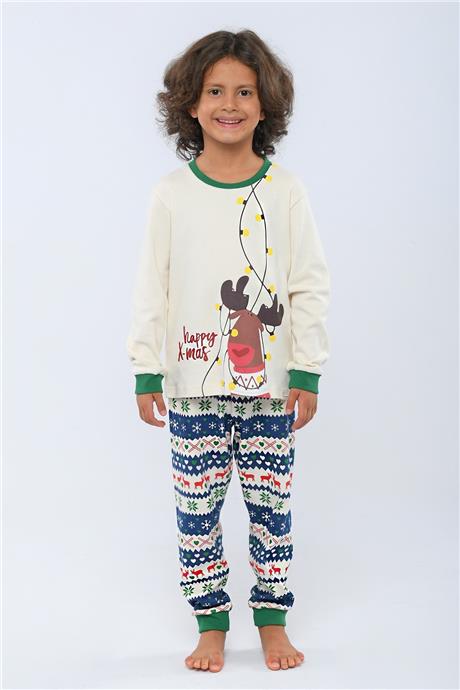 Katia & Bony Erkek Çocuk Ekru Pijama Üstü