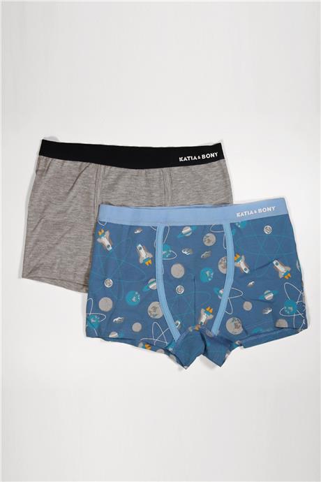 Katia & Bony Erkek Çocuk Gri Boxer