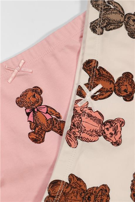 Katia & Bony Kız Çocuk Ekru 2li Boxer
