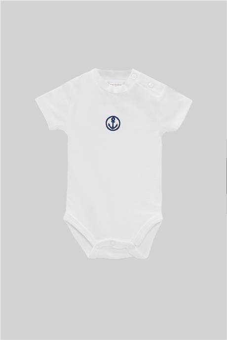 Layette Erkek Bebek Beyaz Body